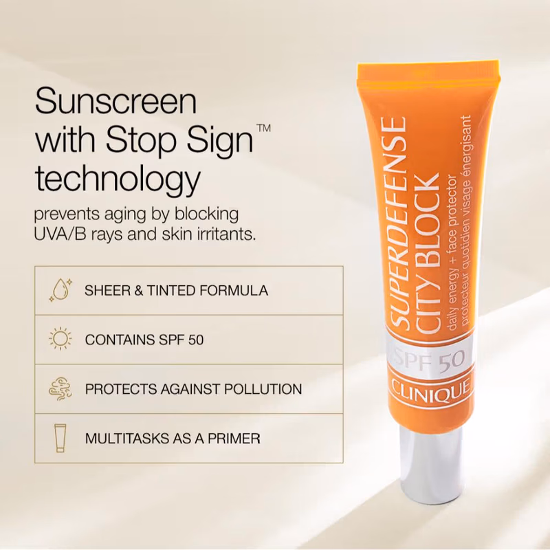 Clinique - Superdefense City Block - SPF 50 Tinted Sunscreen