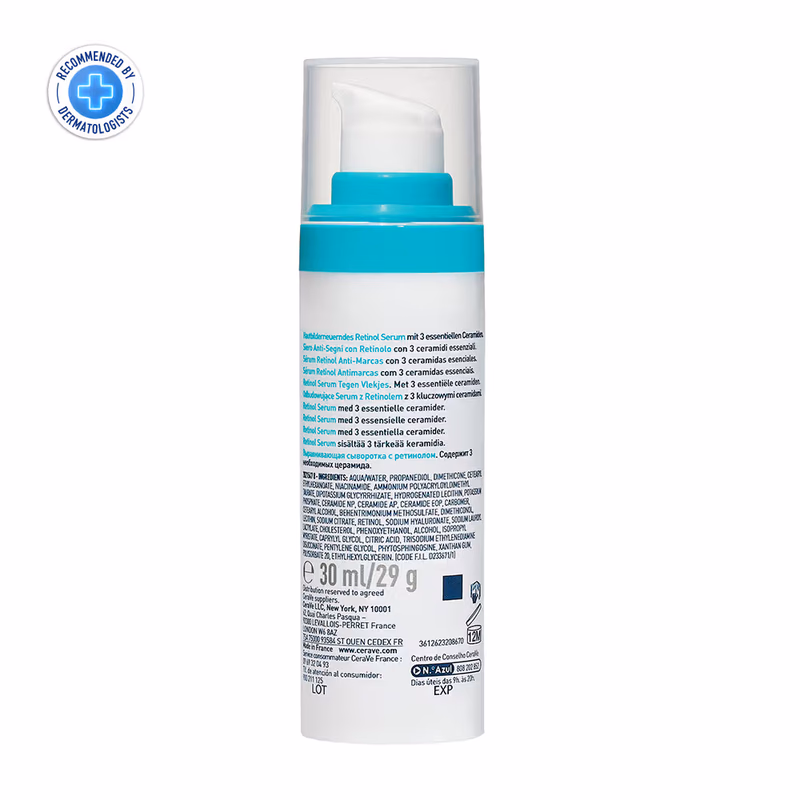 CeraVe - Resurfacing Retinol Serum, - Reduces Acne Marks with Licorice Root Extract & Niacinamide