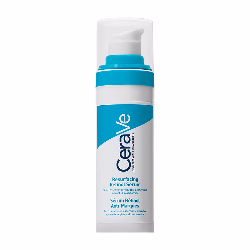 CeraVe - Resurfacing Retinol Serum, - Reduces Acne Marks with Licorice Root Extract & Niacinamide
