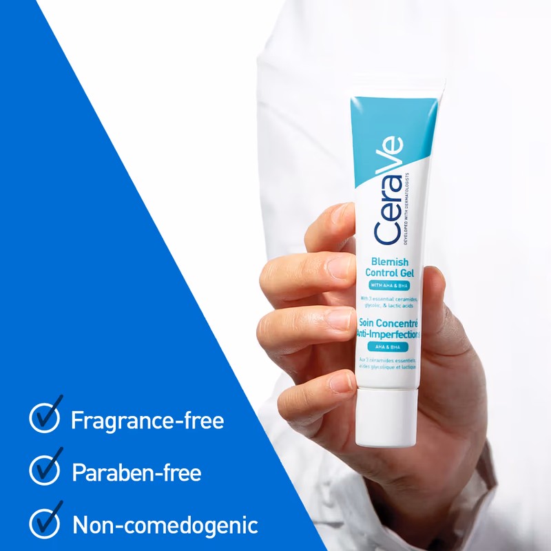 CeraVe - Blemish Control Gel - with 2% Salicylic Acid, AHA & Niacinamide for Acne Spot Treatment