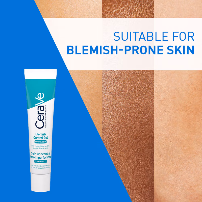 CeraVe - Blemish Control Gel - with 2% Salicylic Acid, AHA & Niacinamide for Acne Spot Treatment