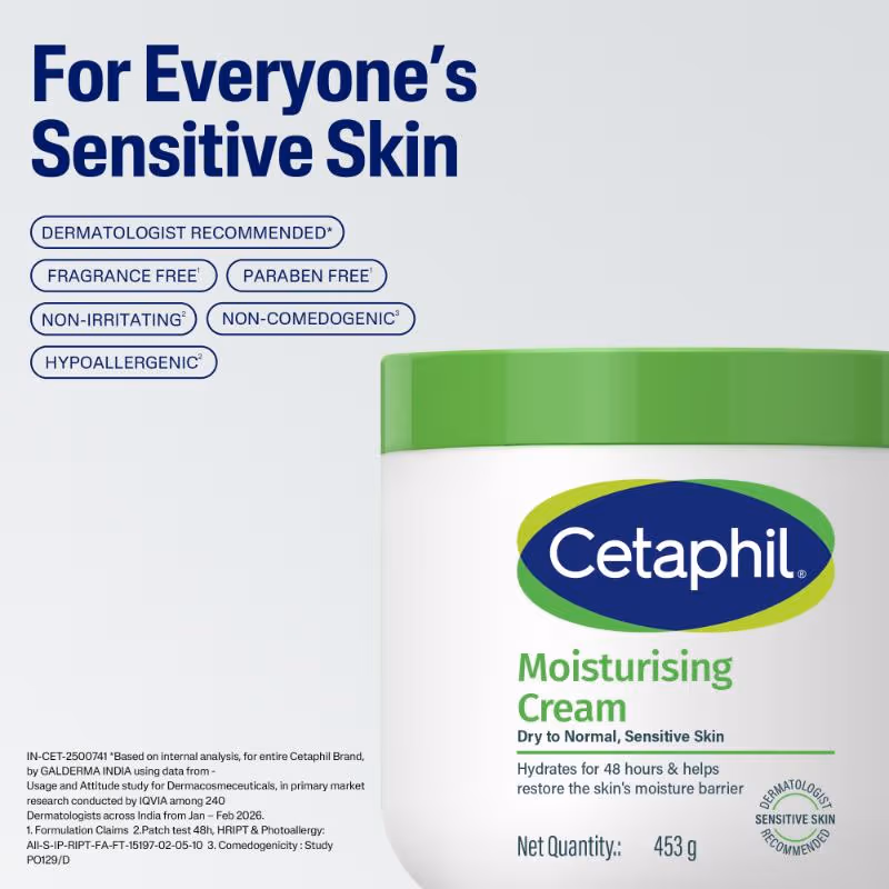 Cetaphil - Intense Moisturising Cream - Dry To Normal, - Sensitive Skin