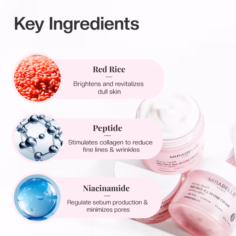 Mirabelle Korea - Hyaluronic + Collagen Moisture All in One Cream