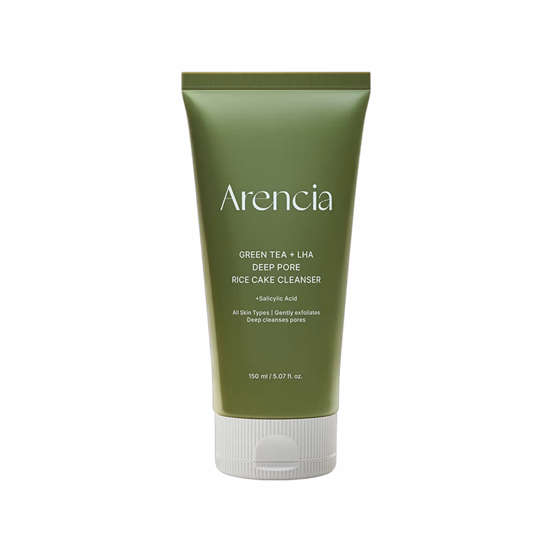 Arencia - Green Tea + LHA Deep Pore Rice Cake Cleanser