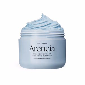 Arencia - Fresh Blue Hyssop - Rice Mochi Cleanser - Gentle Exfoliating Pore Care Korean Double Cleanser