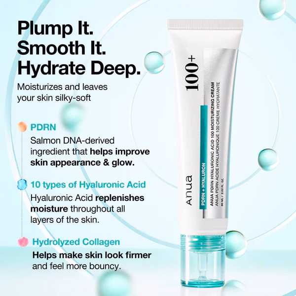 Anua - PDRN - Hyaluronic Acid 100 - Moisturizing Cream