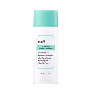 Klairs - All-Day Airy Mineral Sunscreen - SPF50+ PA++++ with Zinc For Acne Prone & Sensitive Skin 
