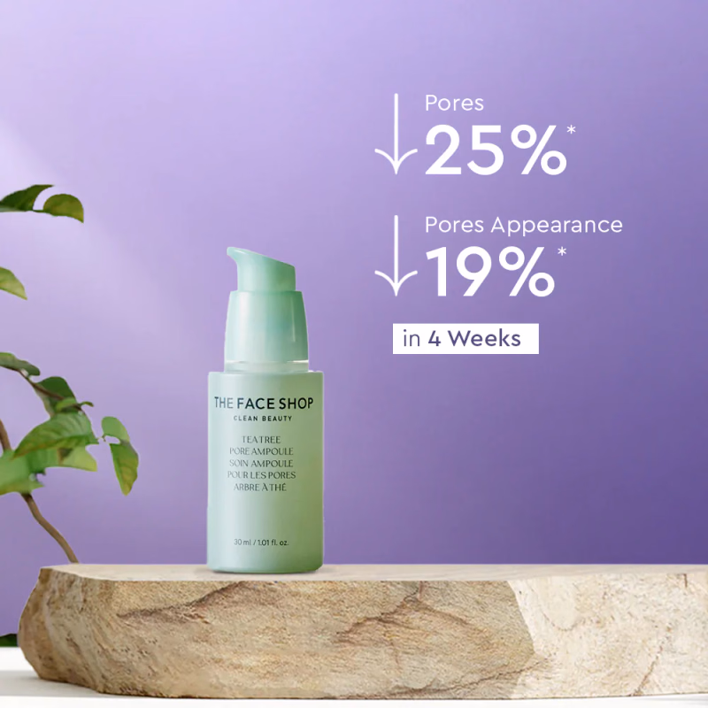 The Face Shop - Salicylic Acid - Tea Tree-Pore Ampoule Serum - with AHA & PHA - Reduces Pores