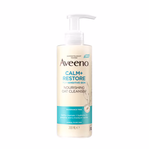 Aveeno - Calm + Restore Non Foaming Moisturising Oat Face Wash - Dry Sensitive Skin Dermat Recommended