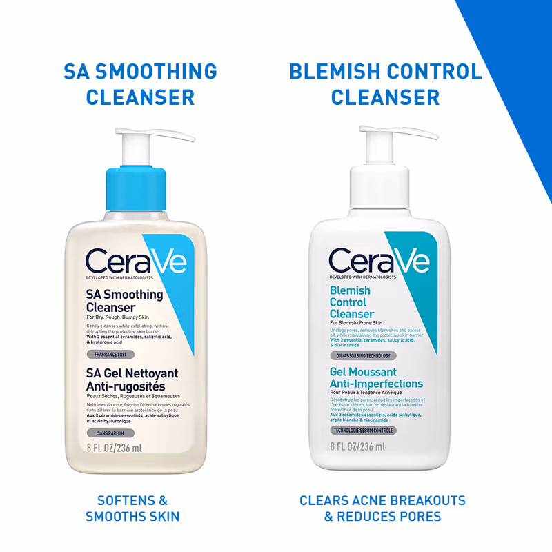CeraVe - Blemish Control Cleanser - with 2% Salicylic Acid & Niacinamide for Acne-prone skin