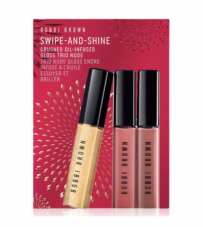 Bobbi Brown - Nude - Swipe & Shine Crushed Oil-Infused Gloss Trio