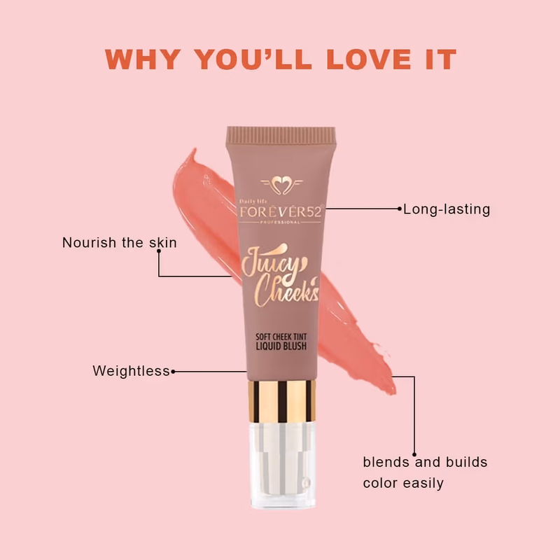 DAILY LIFE FOREVER52 - BROWN - JUICY CHEEKS  TINT LIQUID BLUSH