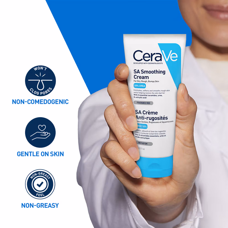 CeraVe - SA Smoothing Cream - For Dry - Rough, Bumpy Skin