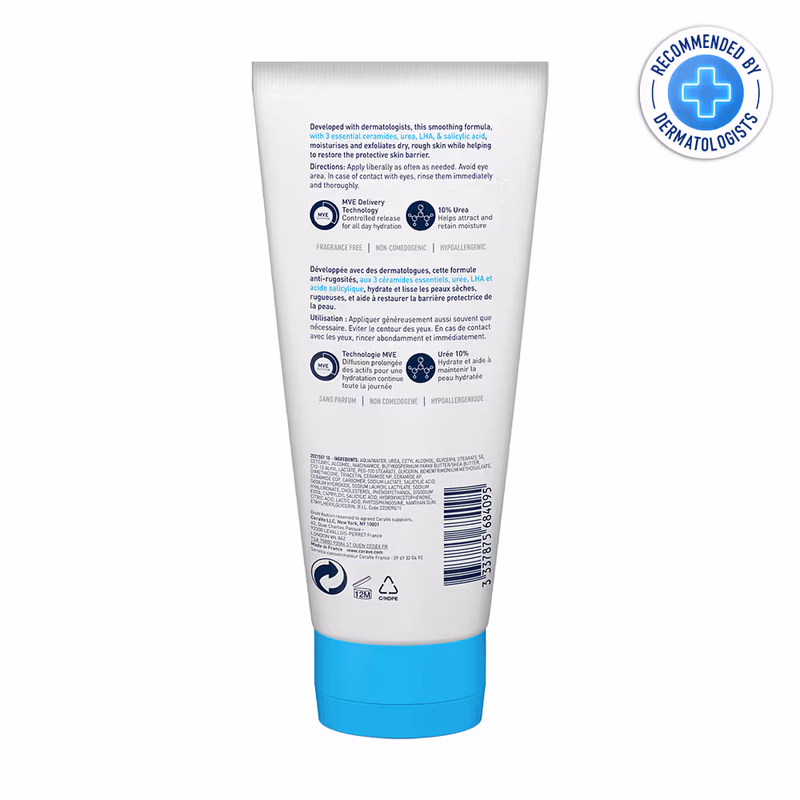 CeraVe - SA Smoothing Cream - For Dry - Rough, Bumpy Skin