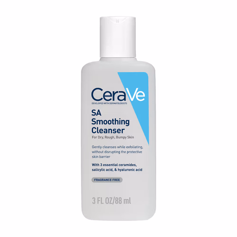 CeraVe - SA Smoothing Cleanser - For Dry, Rough & Bumpy Skin, Face wash- with Salicylic Acid & Ceramides