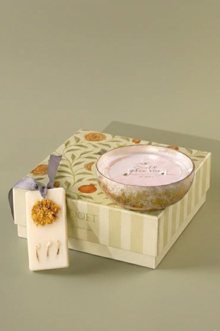 Doft - Various - Mini Bowl Candle Gift Set - Foiled Bowl - Candle & Wax Tablet
