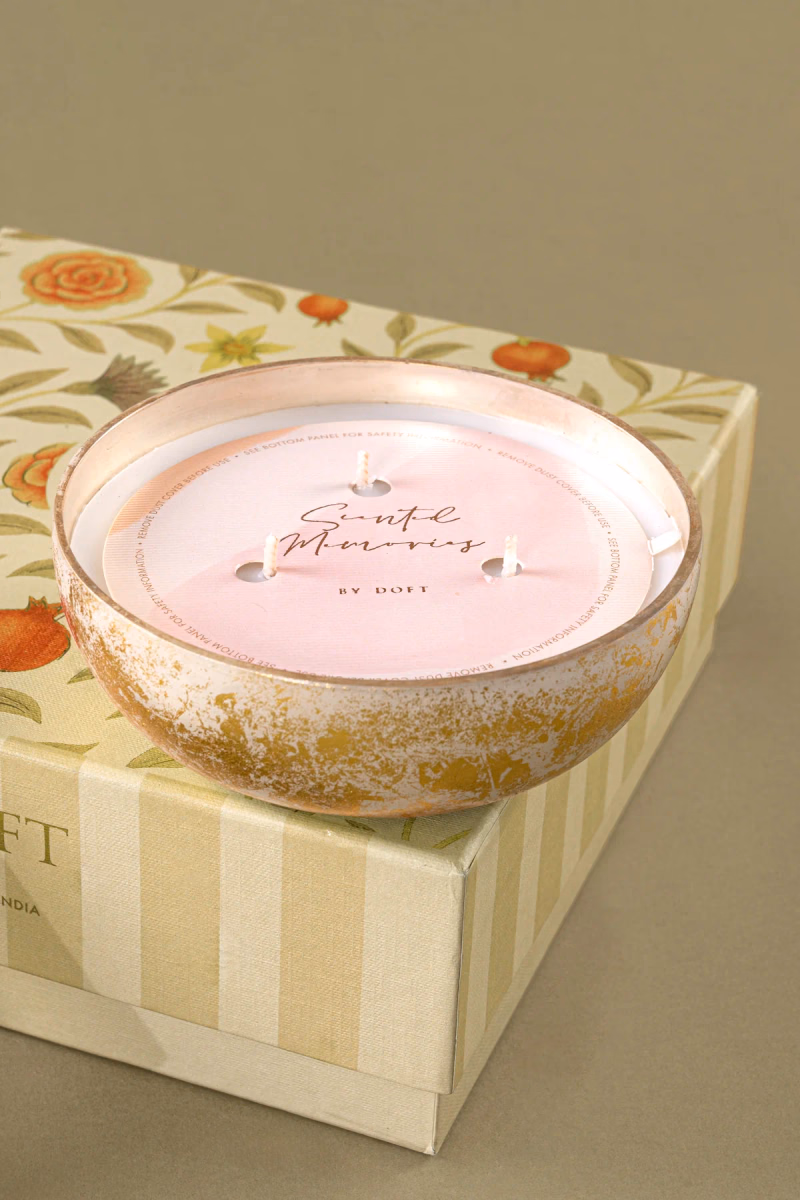 Doft - Various - Mini Bowl Candle Gift Set - Foiled Bowl - Candle & Wax Tablet