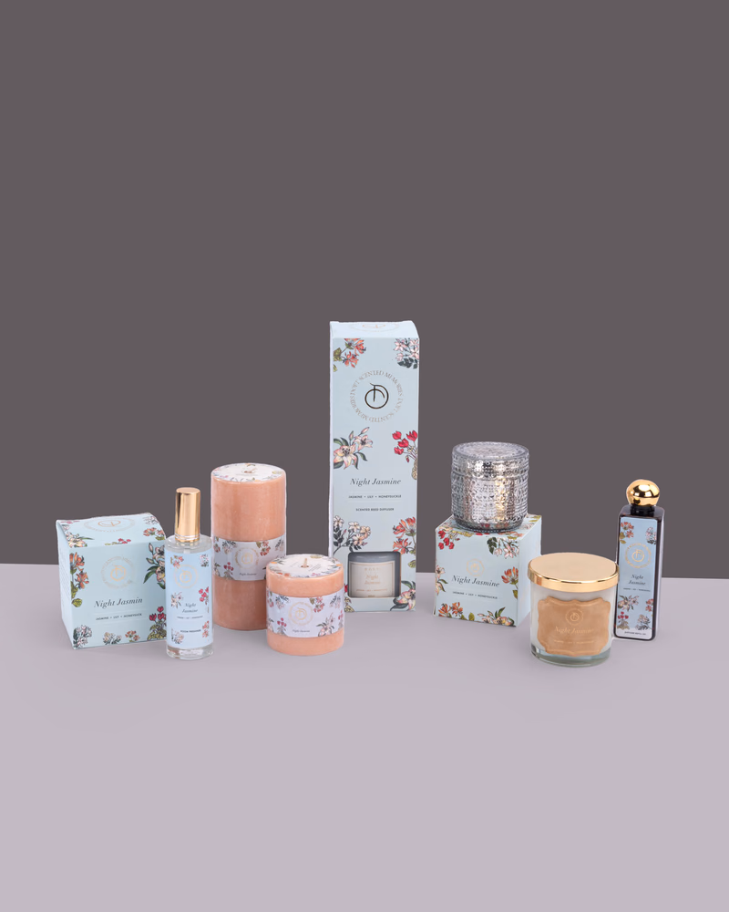 Doft - Night Jasmine - Scented Reed Diffuser Set