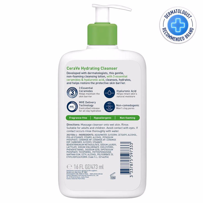 CeraVe - Hydrating Cleanser - Normal To Dry Skin