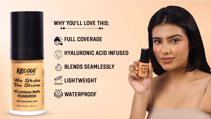 Recode - Bharat - HD Luminous Matte Foundation