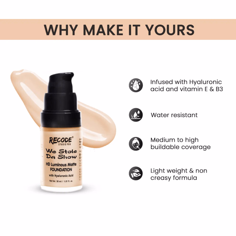 Recode - Tainzhu - HD Luminous Matte Foundation