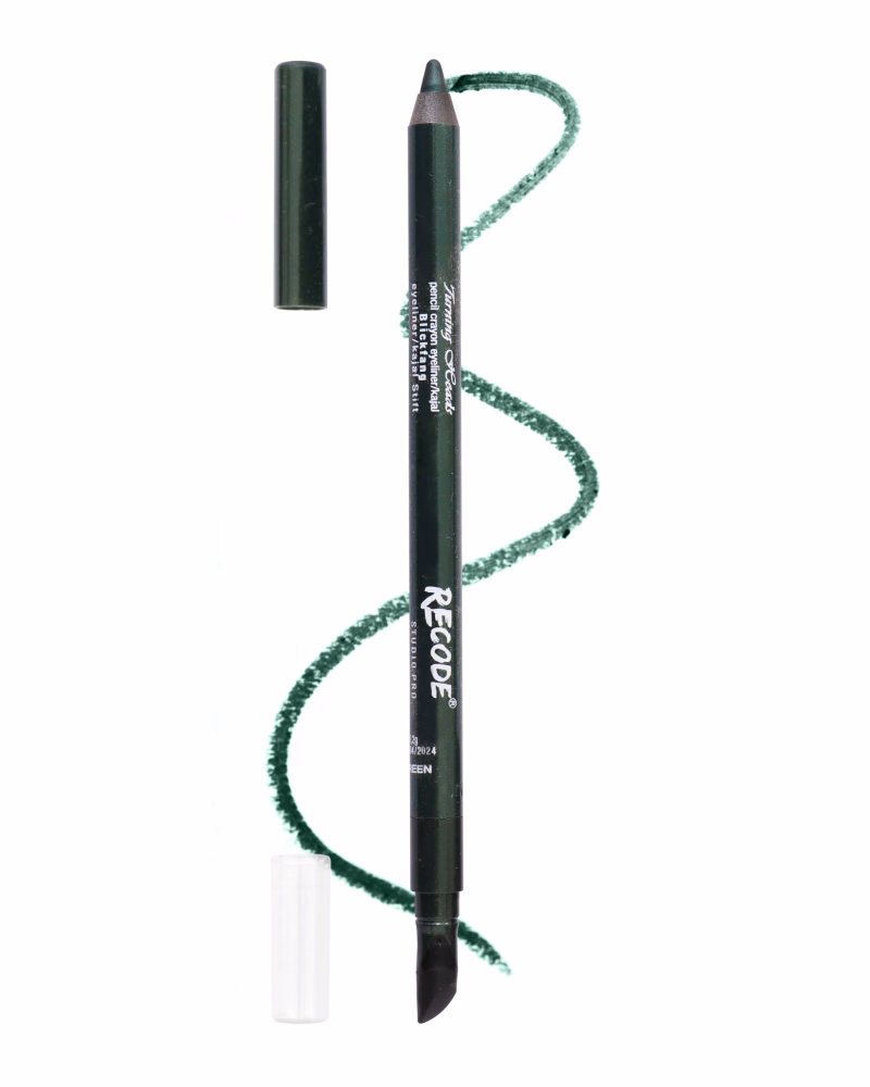 Recode - Ever Green - Turning Heads - Crayon Gel Eyeliner Cum Kajal Pencil