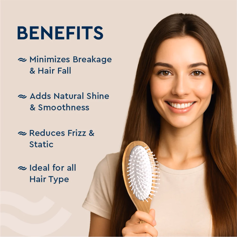 Gubb - Wooden Hues - Oval Broad Hair Brush