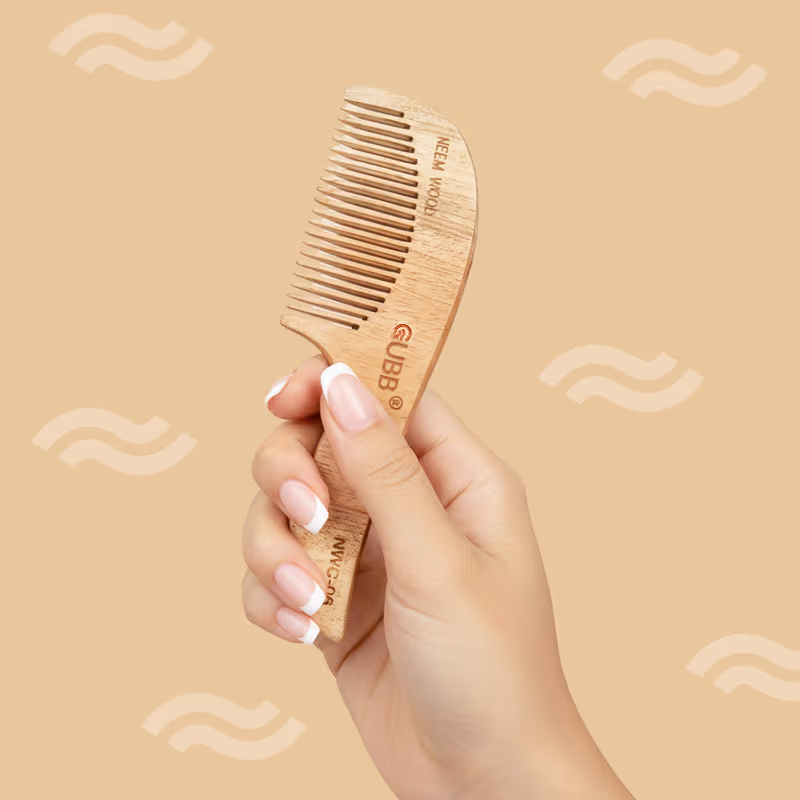 Gubb - Neem - Wood Comb With Small Handle