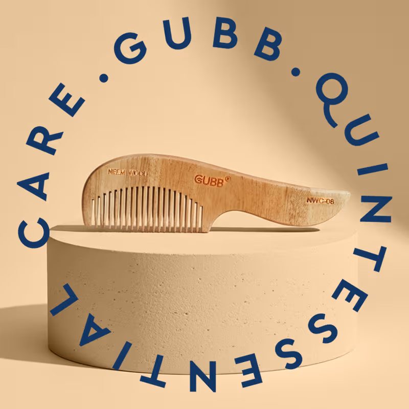 Gubb - Neem - Wood Comb With Small Handle