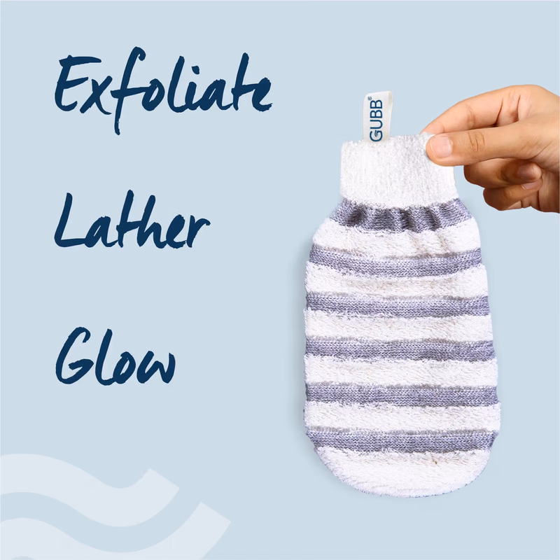 Gubb - Exfoliating Bath Mitt-For Dead Skin Removal, (Dual-Sided)