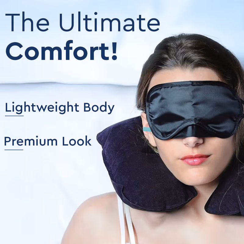 Gubb - Travel Sleeping Kit - Sleeping Pillow for Travelling, Eye Cover Mask for Sleeping