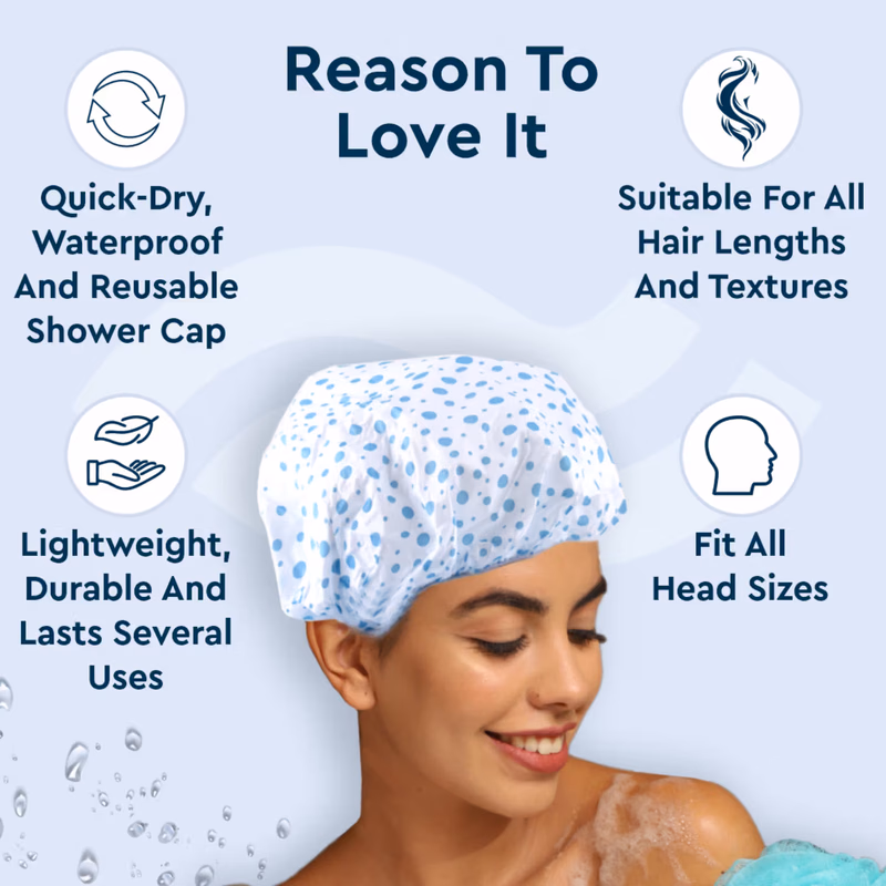 Gubb - Shower Cap Disposable-4 Caps Each (Pack Of 2)
