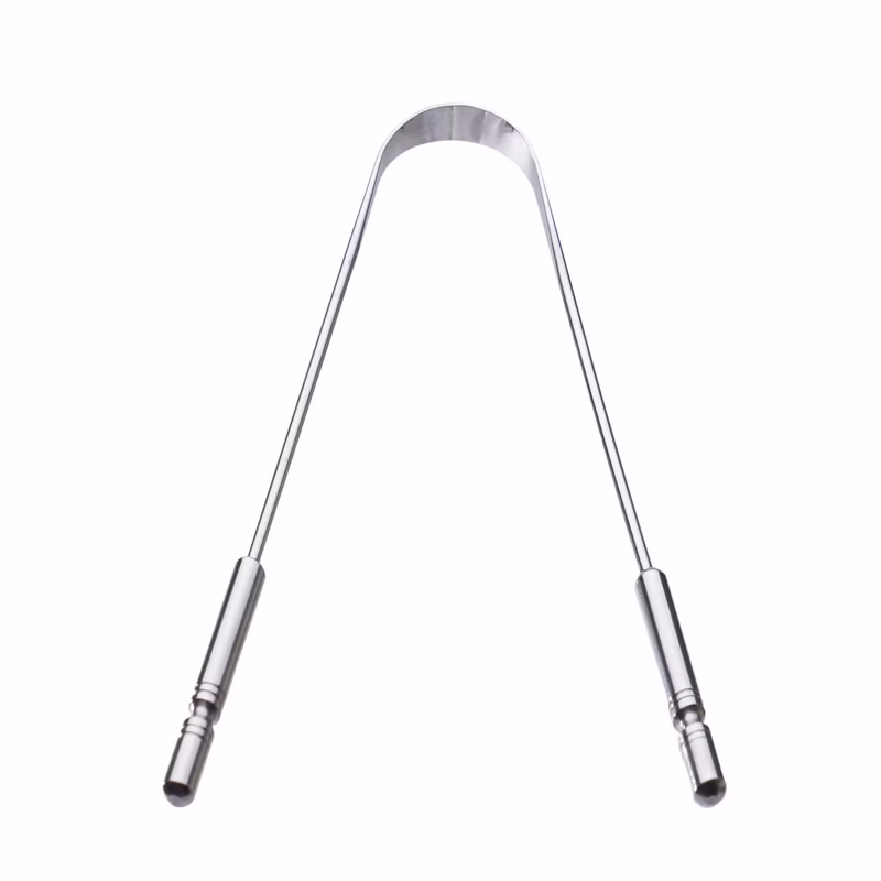 Gubb - Tongue Cleaner Metal - For Kids & Adults - Easy to Use, Ideal for travelling, U-shaped