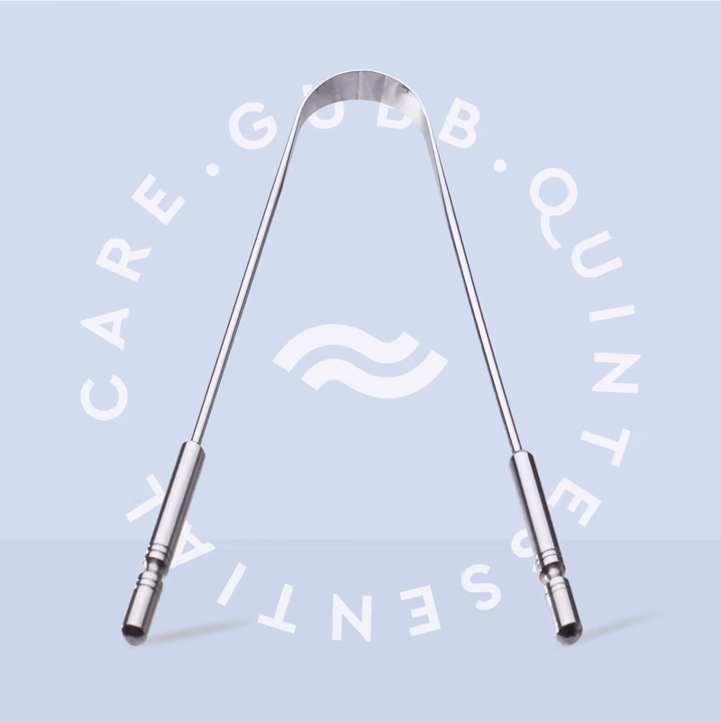 Gubb - Tongue Cleaner Metal - For Kids & Adults - Easy to Use, Ideal for travelling, U-shaped