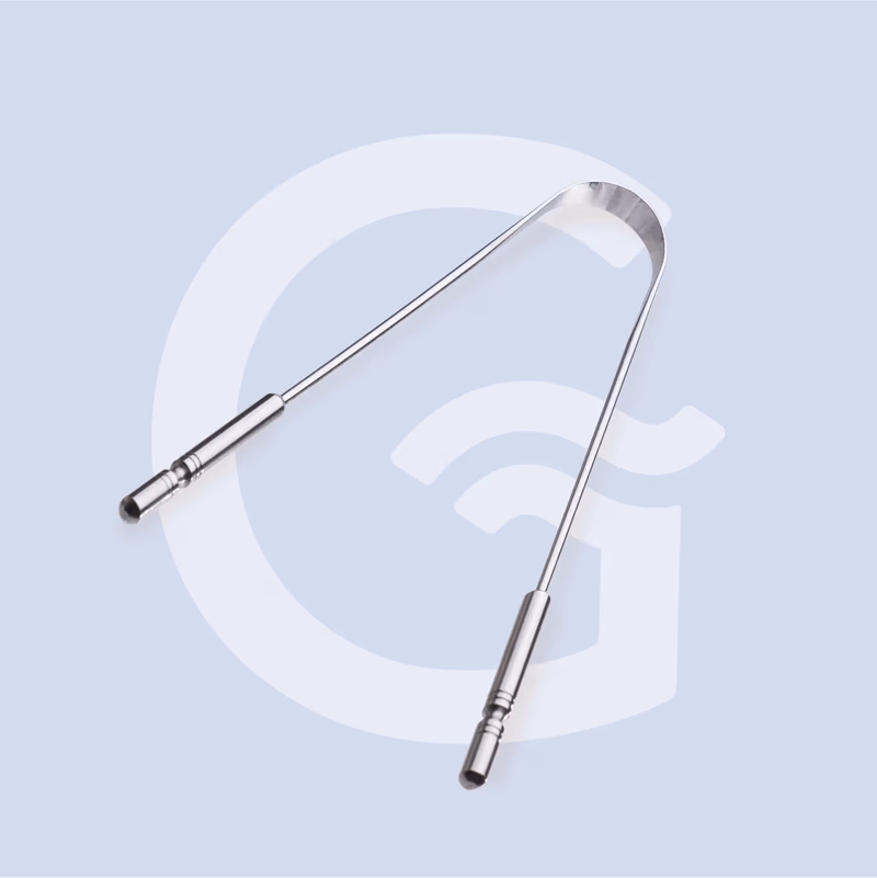 Gubb - Tongue Cleaner Metal - For Kids & Adults - Easy to Use, Ideal for travelling, U-shaped
