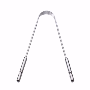 Gubb - Tongue Cleaner Metal - For Kids & Adults - Easy to Use, Ideal for travelling, U-shaped
