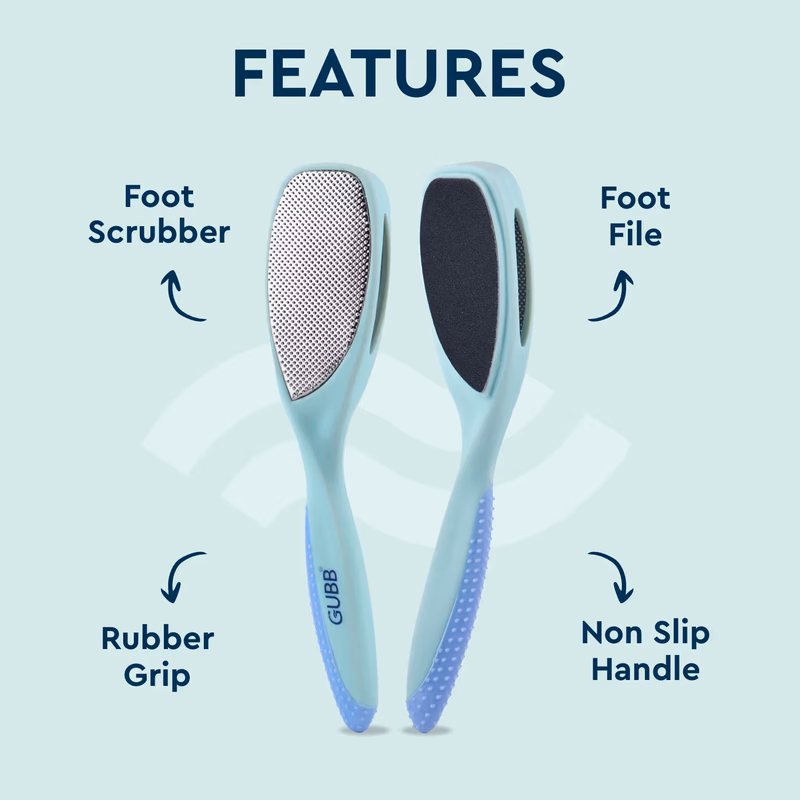 Gubb - 2 in 1-Callus Remover for Feet- Foot Scrubber for Dead Skin Remover, Smoother feet