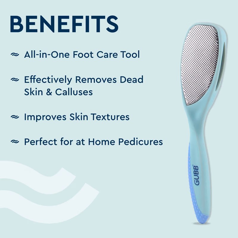 Gubb - 2 in 1-Callus Remover for Feet- Foot Scrubber for Dead Skin Remover, Smoother feet