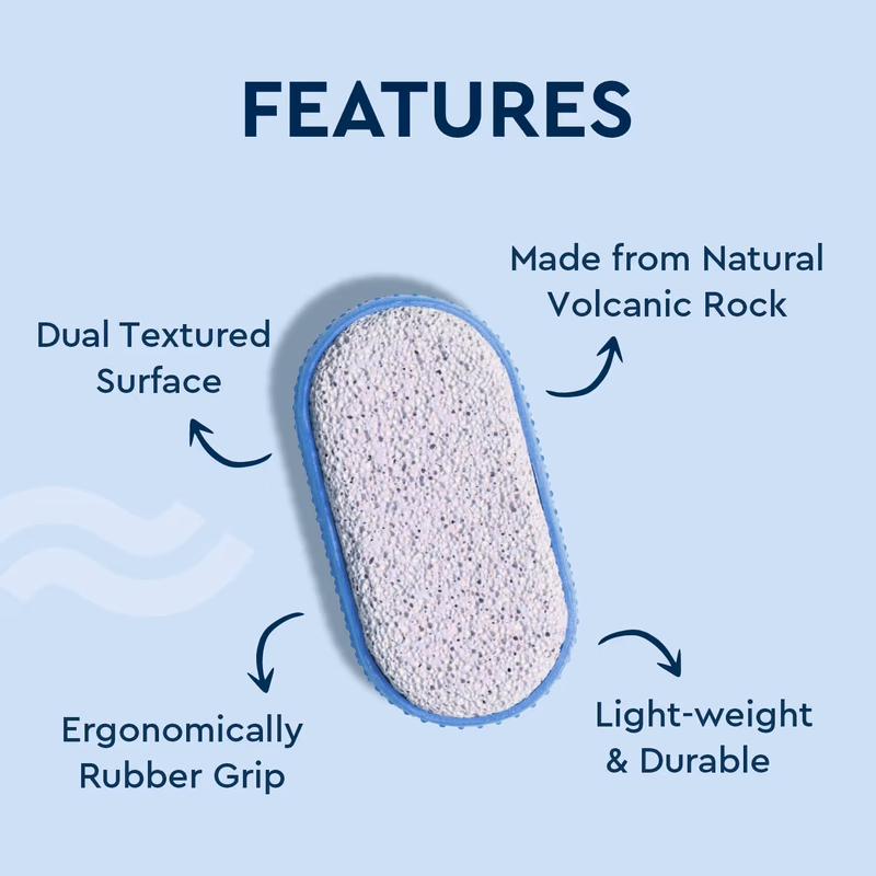 Gubb - Pumice Stone - For Feet Dead Skin Removal, - Pedicure Tool With Rubber Grip