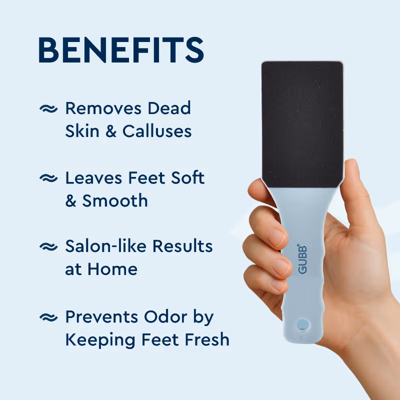 Gubb - Foot File For Dead Skin Removal, - Curved Pedicure File For Feet