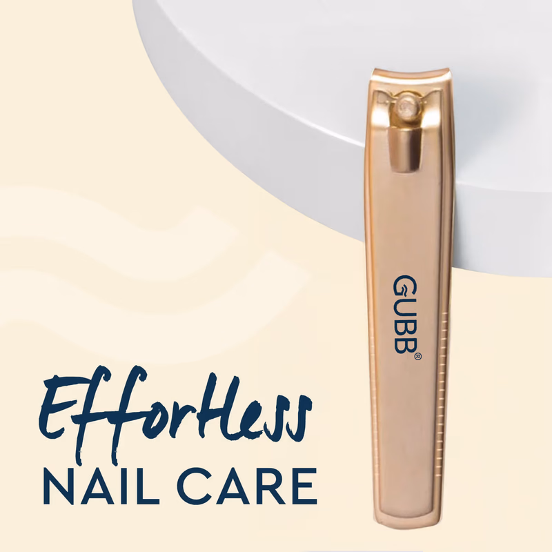 Gubb - Nail Clipper For Men & Women - Fits naturally, Cuts precisely, Easy to hold - Golden