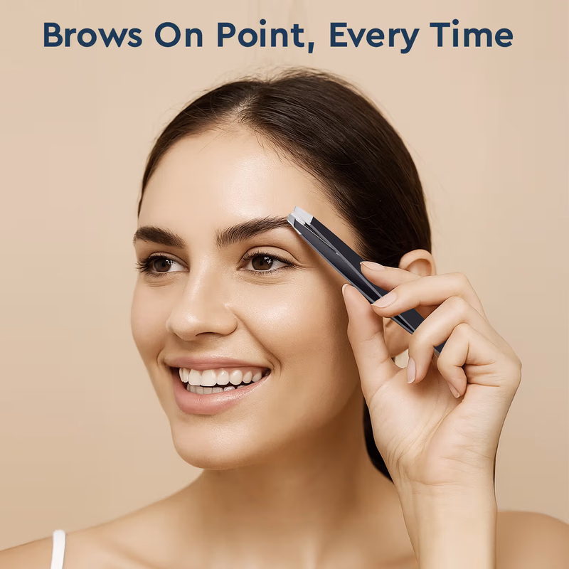 Gubb - Slant Tip Tweezer - For Eyebrows, Upper Lip,-  Facial Hair