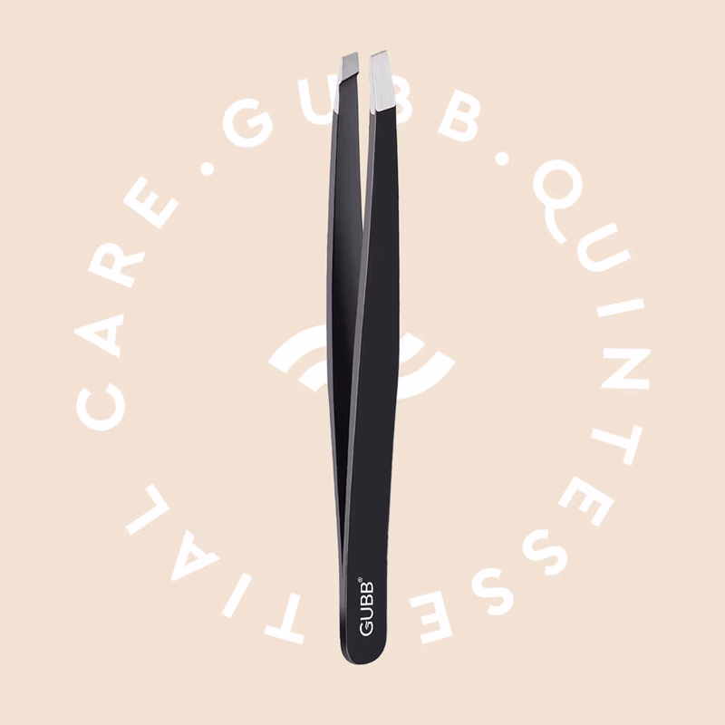 Gubb - Slant Tip Tweezer - For Eyebrows, Upper Lip,-  Facial Hair