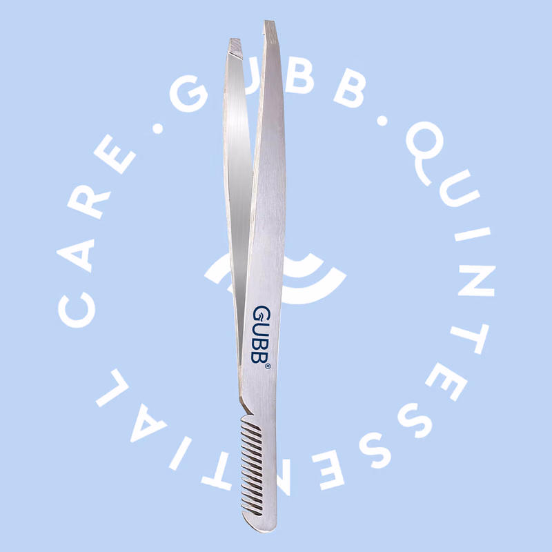 Gubb - Dual Function Tweezer - With Brow Comb