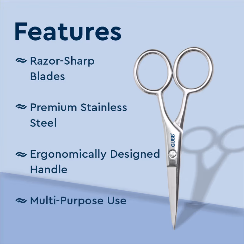 Gubb - Grooming Scissor - Small for Facial Hair Cutting