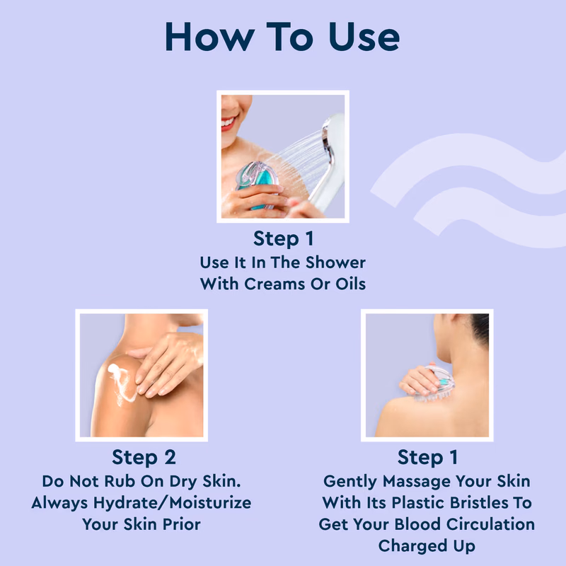 Gubb - Body & Bath Massage - Brush For Relaxation & Improving Blood Circulation