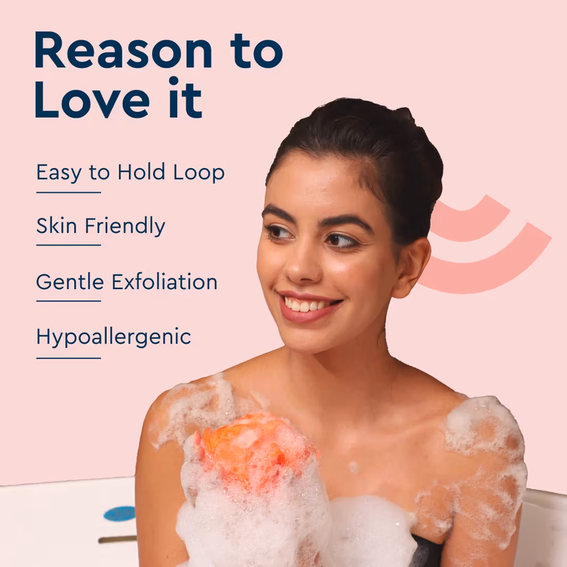 Gubb - Plastic Bath Sponge - Round Loose Loofah
