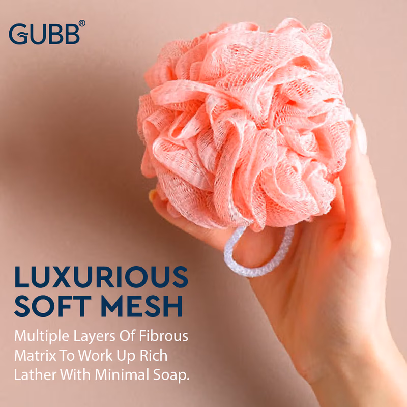 Gubb - Plastic Bath Sponge - Round Loose Loofah-