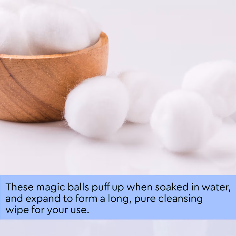 Gubb - Cotton Balls - Hypoallergenic 100% White  For Face Cleansing & Makeup Removal