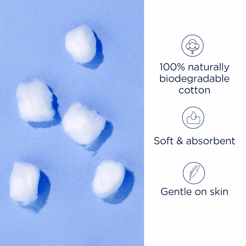 Gubb - Cotton Balls - Hypoallergenic 100% White  For Face Cleansing & Makeup Removal